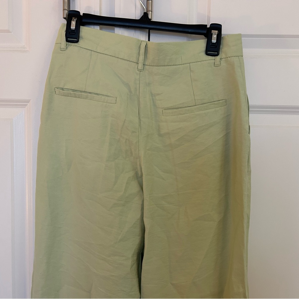Zara Light Green Pleated Trousers - Picture 4 of 6